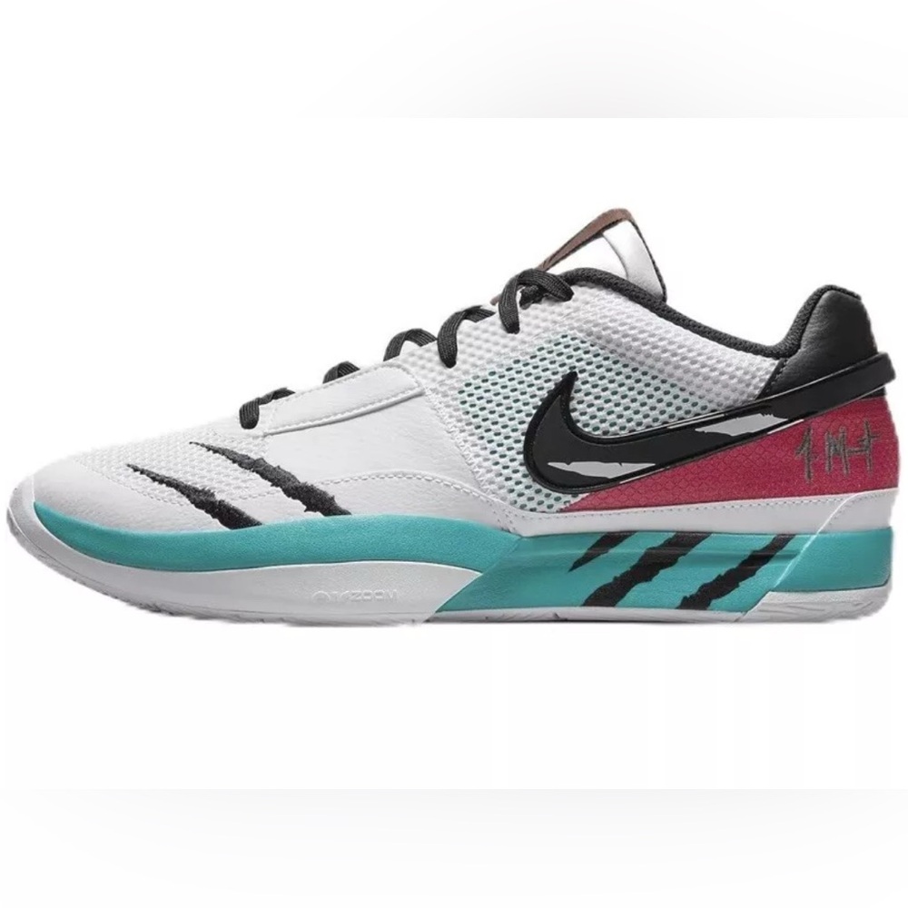 Nike Ja 1 Reverse Scratch White Black Grizzly FV5957-100 Men Size 18 NWOT